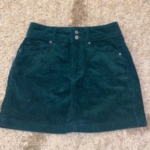 Pacsun green corduroy skirt